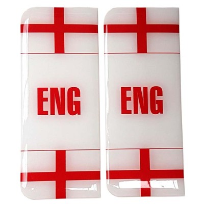 England Number Plate Sticker Decal Badge ENG Flags 3d Resin Gel Domed