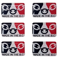 Made In The Black Country Flag Sticker Decal Badge Resin Gel 3D Domed 26mm x 16mm