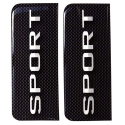 Sport Number Plate Sticker Decal Badge Carbon 3D Resin Gel Domed