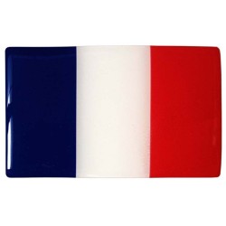 France Française French Flag Sticker Decal Badge 3d Resin Gel Domed 1 Pack 103mm x 64mm