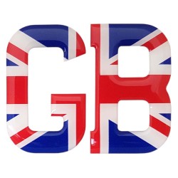 GB Union Jack Car Sticker Badge Resin Gel 3D Domed
