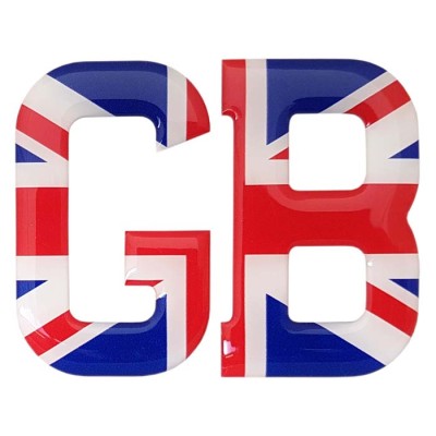 GB Union Jack Car Sticker Badge Resin Gel 3D Domed