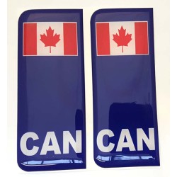 Canada Number Plate Sticker Decal Badge Canadian Flag 3d Resin Gel Domed