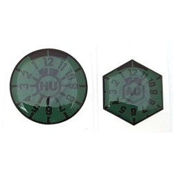 German Emission & Safety Test Registration Sticker Green Plakette 3d Resin Gel Domed