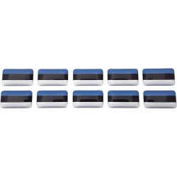 Estonia Estonian Flag Sticker Decal Badge 3d Resin Gel Domed 10 Pack 14mm x 8mm