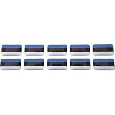 Estonia Estonian Flag Sticker Decal Badge 3d Resin Gel Domed 10 Pack 14mm x 8mm